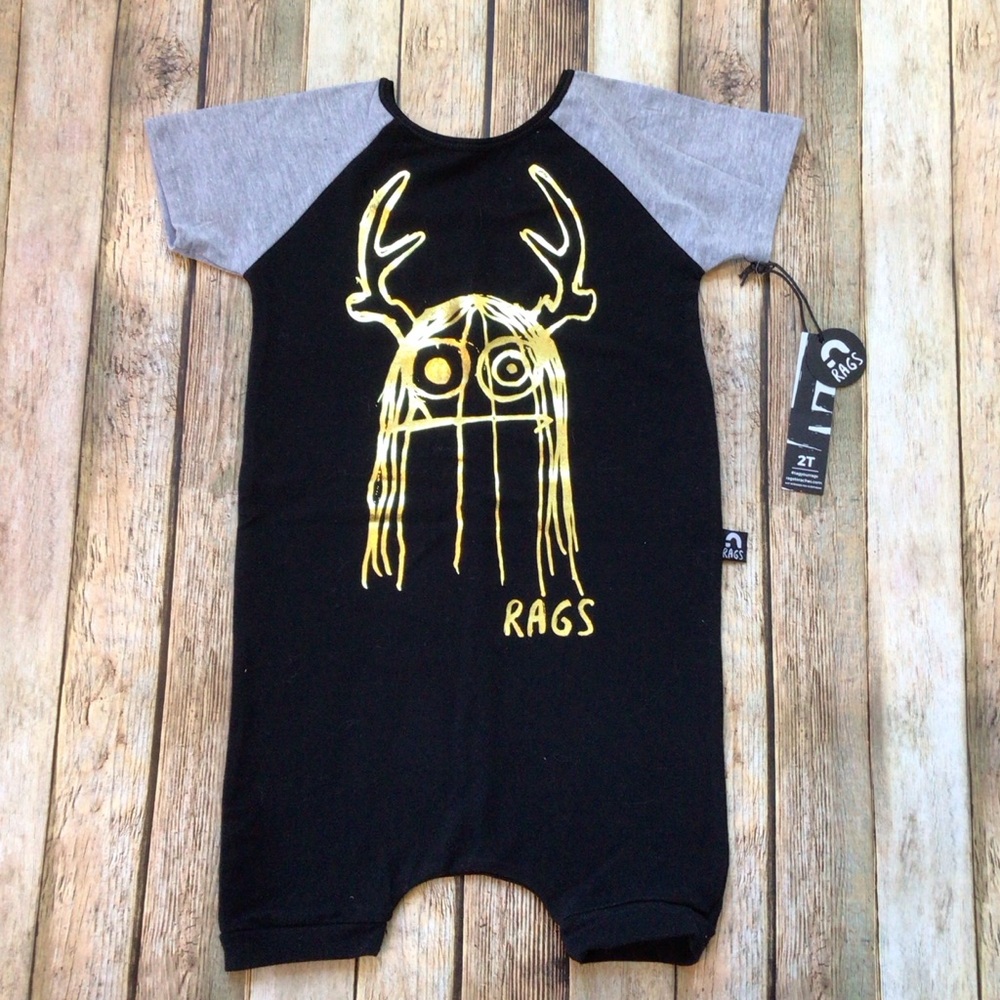 NWT Rags to Raches Gold Trinny Romper